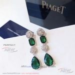 AAA Replica Piaget Jewelry - Rose Emerald Earrings